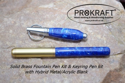 Metal Acrylic Hybrid Pen Blank